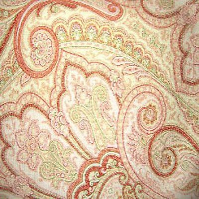 10 YARDS OF OUTDOOR FABRIC - P KAUFMANN - DELANO - COLOR CORAL 607 - Padma's Plantation