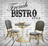 FRENCH BISTRO DINING TABLE - BLACK/BEIGE - Padma's Plantation