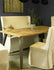 CALIFORNIA RECYCLED MOSAIC TEAK DINING TABLE - Padma's Plantation