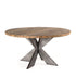 EMILY ROUND RECYCLED TEAK WOOD DINING TABLE - 59" - Padma's Plantation