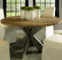 EMILY ROUND RECYCLED TEAK WOOD DINING TABLE - 59" - Padma's Plantation