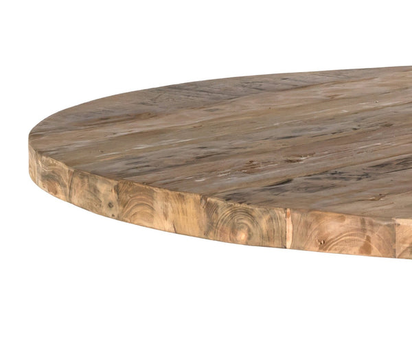 EMILY ROUND RECYCLED TEAK WOOD DINING TABLE - 59