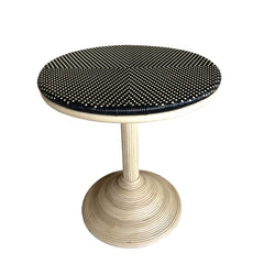 FRENCH BISTRO DINING TABLE - BLACK/BEIGE