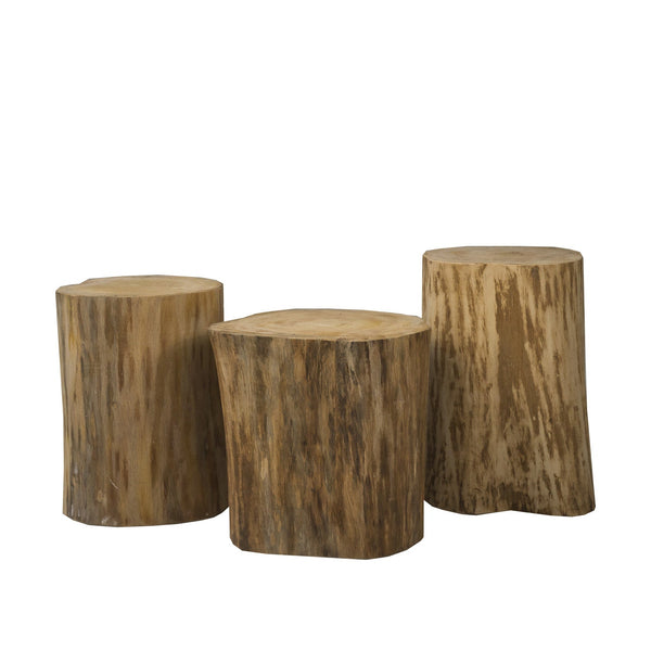 NATURAL TREE STUMP SIDE TABLE 15