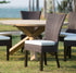 OUTDOOR DOMINICAN DINING CHAIR - COFFEE FINISH - SET OF 2 - Padma's Plantation