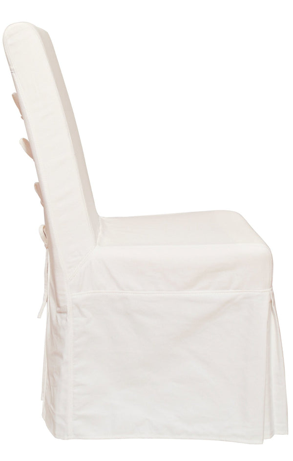 Pacific Beach Dining Chair Slipcover - Sunbleached White - Padma's Plantation