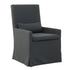 SANDSPUR BEACH ARM DINING CHAIR - WITH CASTERS - CHARCOAL GREY - Padma's Plantation