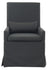 SANDSPUR BEACH ARM DINING CHAIR - WITH CASTERS - CHARCOAL GREY - Padma's Plantation