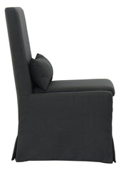 SANDSPUR BEACH DINING CHAIR W/ CASTERS - CHARCOAL GREY