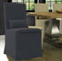 SANDSPUR BEACH DINING CHAIR W/ CASTERS - CHARCOAL GREY - Padma's Plantation