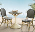 SET OF 2 - FRENCH BISTRO CHAIR -BLACK/BEIGE - Padma's Plantation