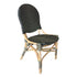 SET OF 2 - FRENCH BISTRO CHAIR -BLACK/BEIGE - Padma's Plantation