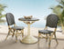 SET OF 2 - FRENCH BISTRO CHAIR -BLACK/BEIGE - Padma's Plantation