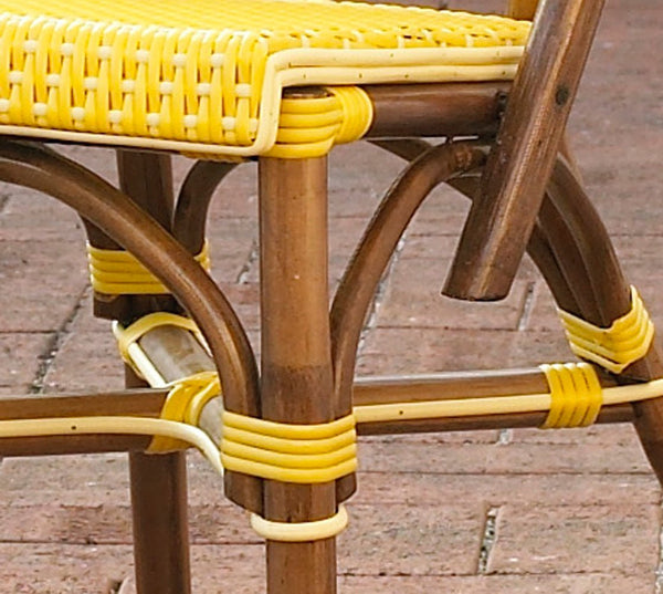 SET OF 2 - Paris Bistro Chair - Yellow - Padma's Plantation