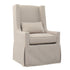 SLIPCOVER SANDSPUR BEACH SWIVEL LOUNGE CHAIR - BRUSHED LINEN - Padma's Plantation