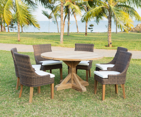 Xena Reclaimed Outdoor Teak Dining Table - Padma's Plantation